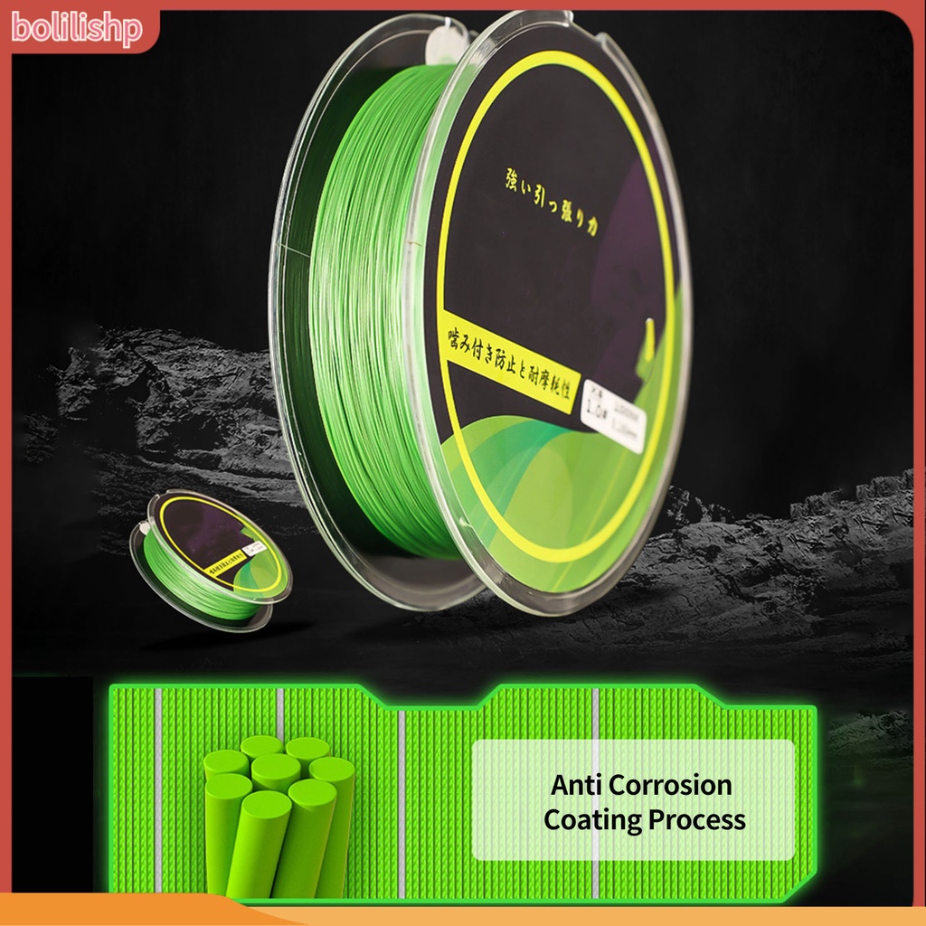 [Bolilishp] 1 Roll 100m Angling Line Halus Kepadatan Tinggi Kuat Tarik Cepat Masuk Air Memancing8 Braided Super Strong Lure Line Fishing Gear