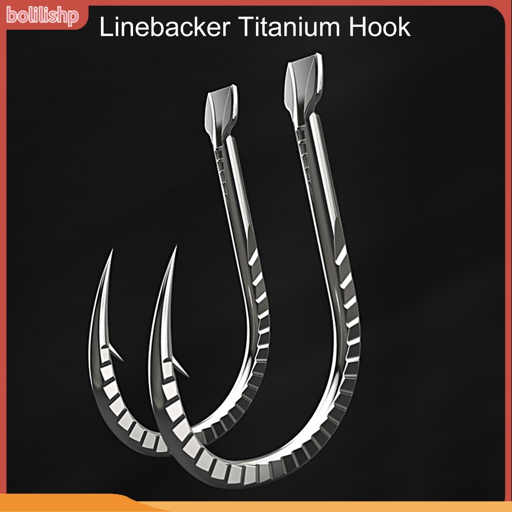 [Bolilishp] 30pcs/set 1-15 Kait Memancing Tajam Tahan Karat Anti-Korosi Paduan Titanium Heavy Duty Barbed Carp Fishing Fishhooks Angling Supplies