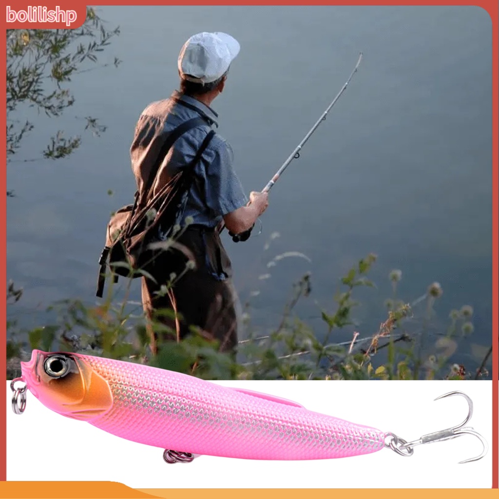 [Bolilishp] 8.8cm/9g Umpan Pancing Penembus Kuat Menggoda Air Atas Tajam Mengambang Popper Hardbait Untuk Pemancing