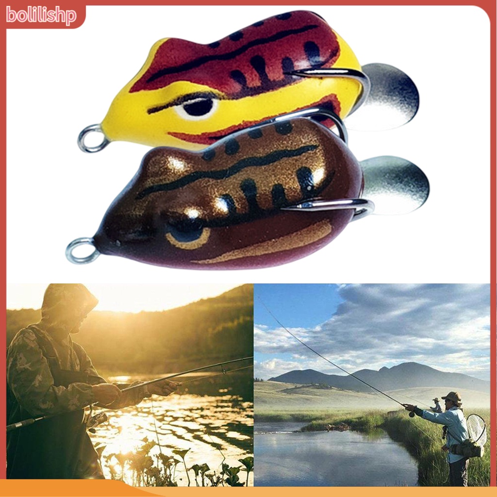 [Bolilishp] 3.5cm/6g Umpan Ikan Umpan Penembus Kuat Fishing Tackle Tajam Mini Thunder Kodok Kait Ganda Ikan Lembut Umpan Buatan Untuk Pecinta Memancing