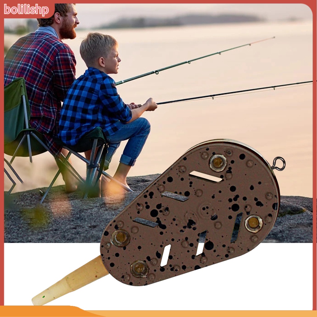 [Bolilishp] fishing Feeder Alat Mini Kokoh Portable Kuat Tahan Aus Memancing Paduan Seng Tandon Carp Fishing Metode Feeder Memancing Aksesoris