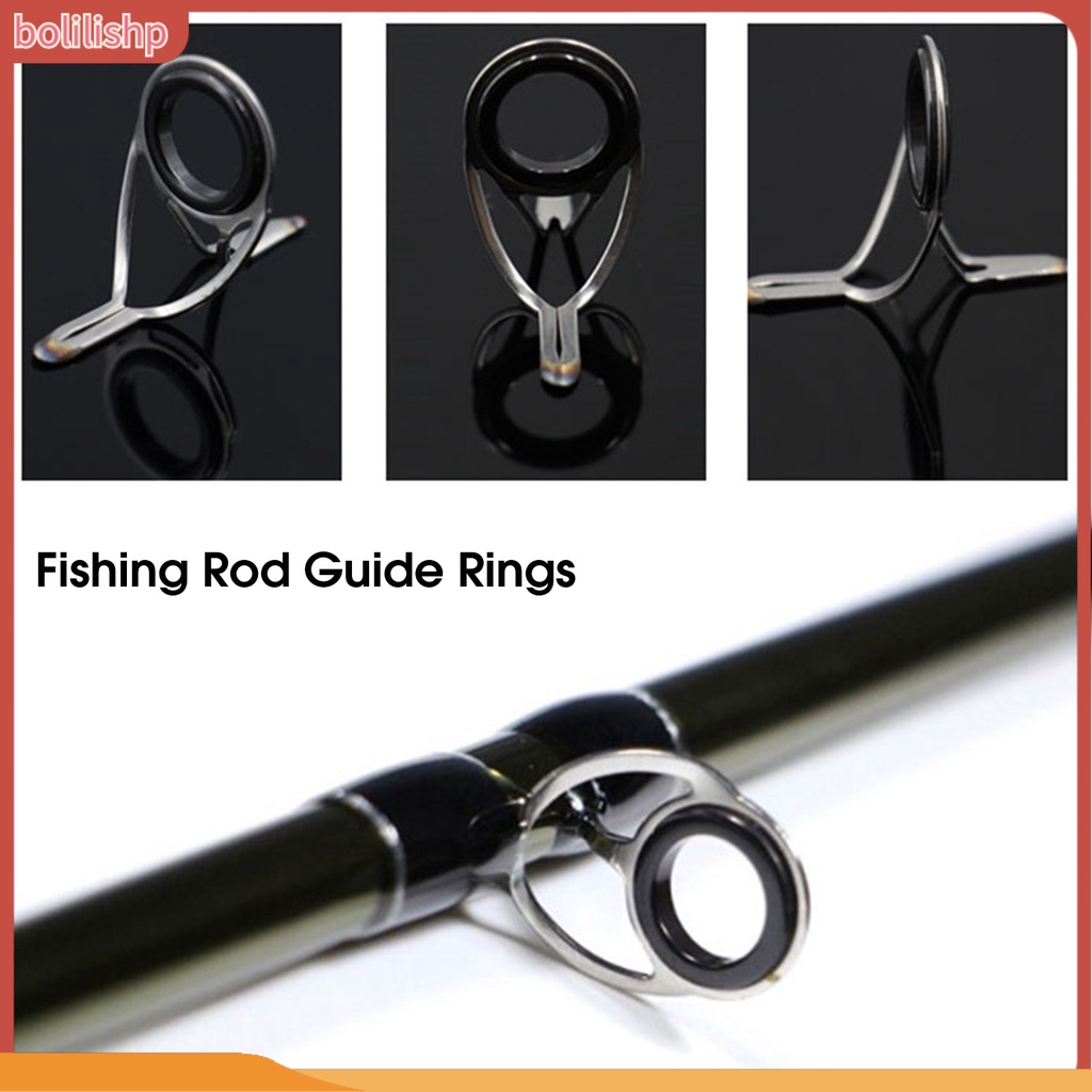 [Bolilishp] 11pcs/box Cincin Pancing Anti Gores Tangguh Stainless Steel Anti Karat Pandu Pancing Mata Angling Tools