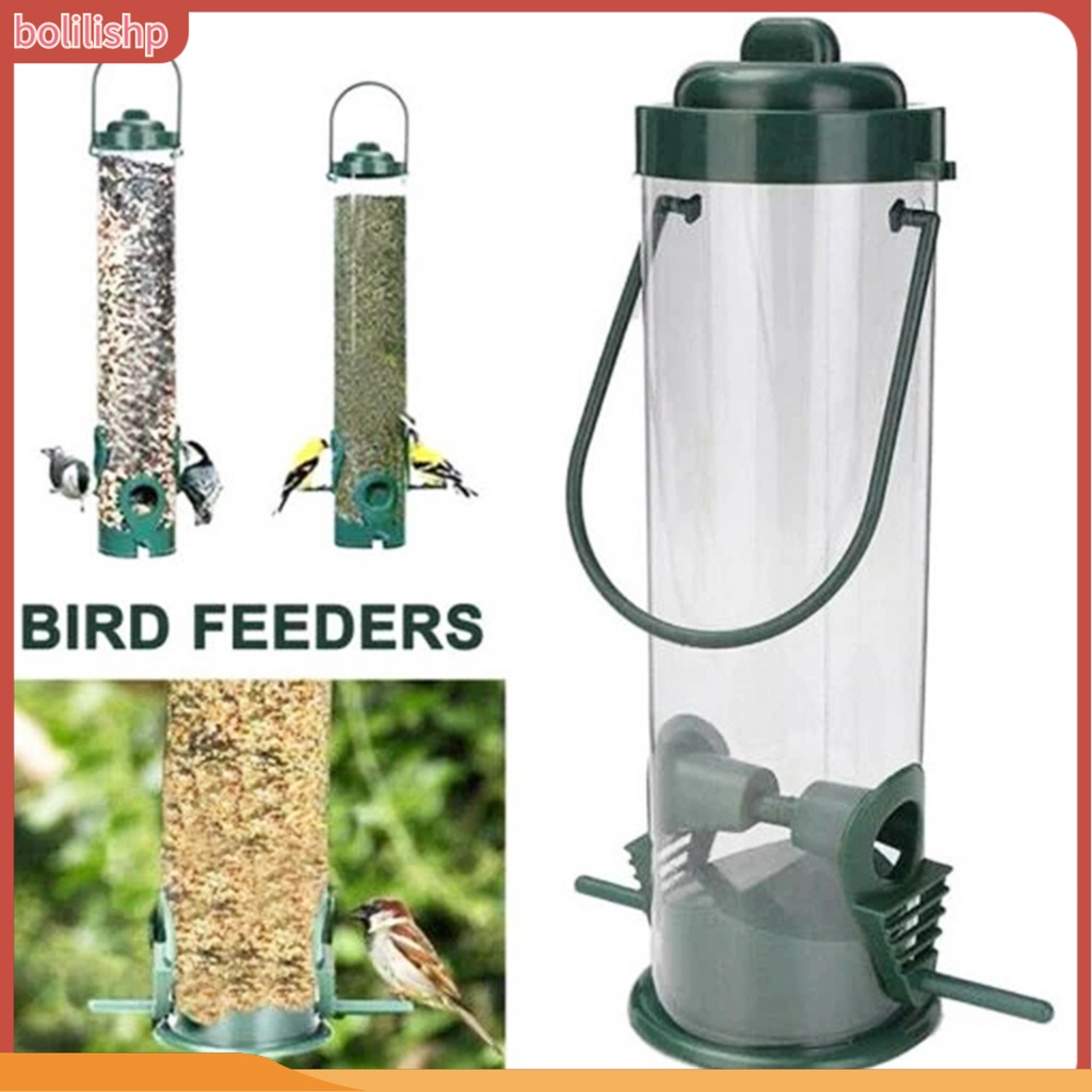 &lt;Bolilishp&gt; Tempat Makan Burung Beo Gantung Portable Untuk Outdoor / Taman