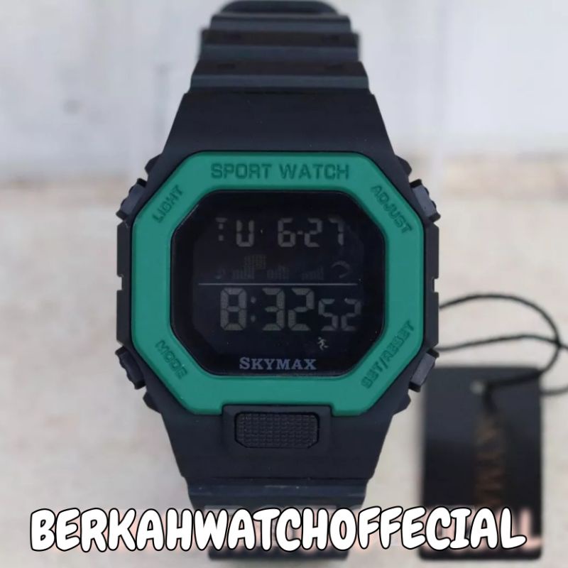 BISA COD ORIGINAL JAM TANGAN PRIA SKYMAX MODEL KOTAK WATER RESIST