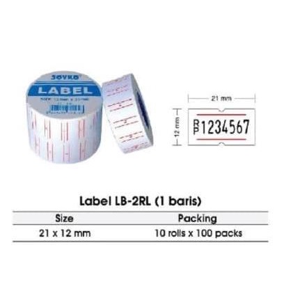 

Produk Baru Refill Per Pak 10 Rol - Alat Label Harga Joyko Mx 5500 ( 1 Baris )