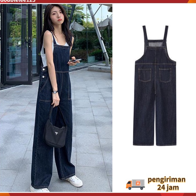 Good Pengiriman 24 Jam ✅ Overall Jeans Wanita Baju Kodok Wanita Jumpsuit Jeans Wanita baju kodok ana