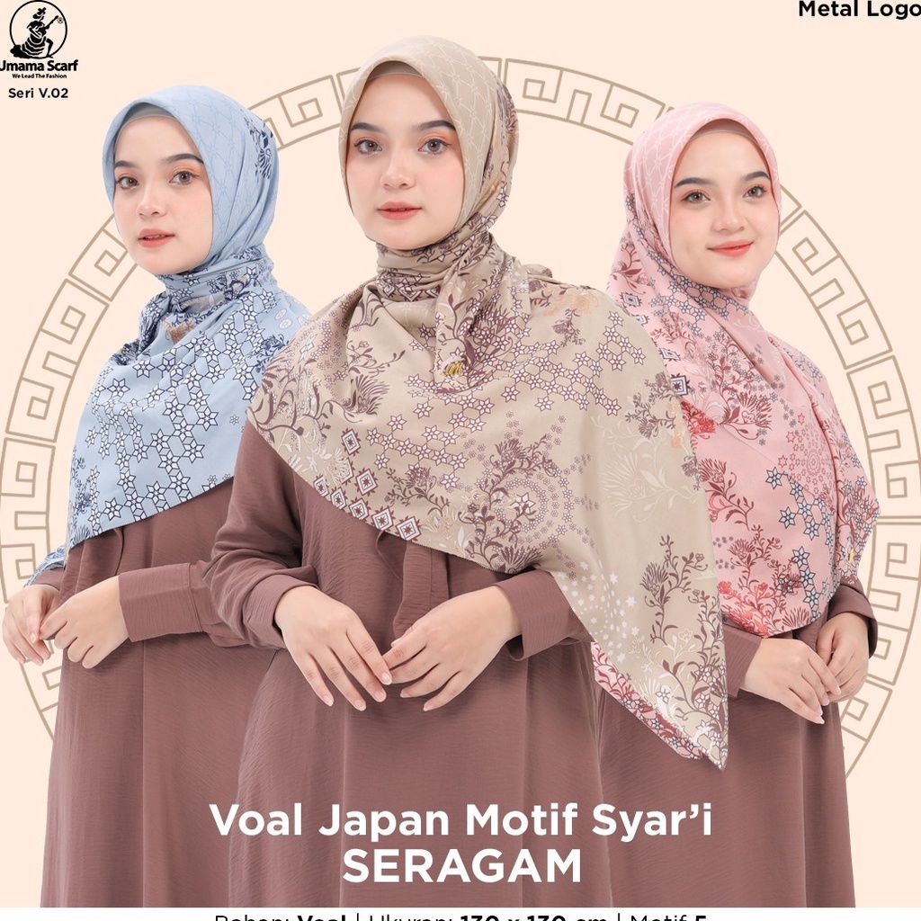 Sale HIJAB SEGI EMPAT MOTIF SYARI / HIJAB SYARI MOTIF BY UMAMA / HIJAB UMAMA SYARI MOTIF / KERUDUNG 