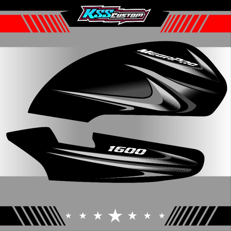 striping mp hiu custom variasi keren - striping megapro hiu variasi striping mp kates