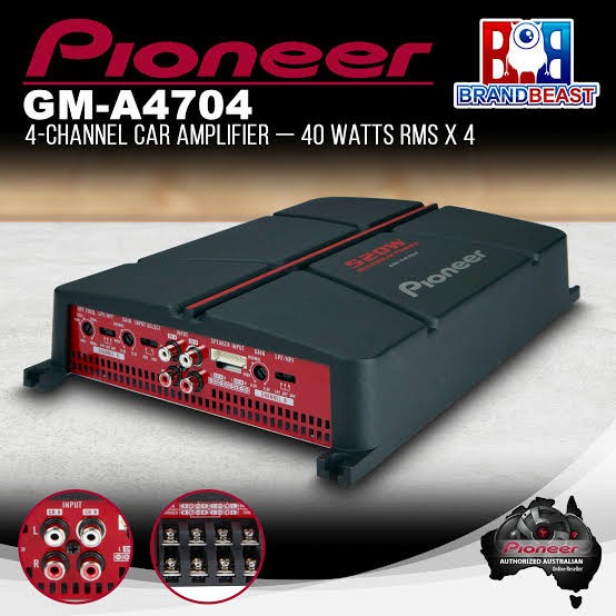 Best Seller Power Pioneer 4 Channel / Amplifier Pioneer Gm A 4704