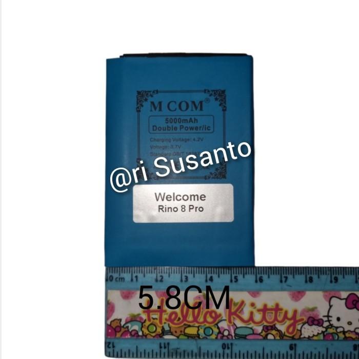 Baterai Mcom For Welcome Rino 8 Pro Double Power 5000Mah