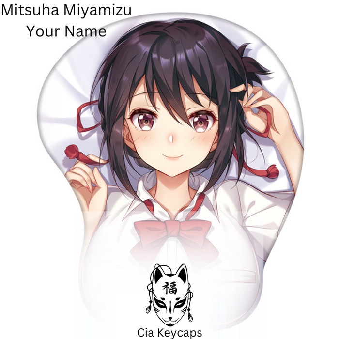 Anime Mousepad 3D Silicone with Wrist rest Ecchi Japanese Mouse pad