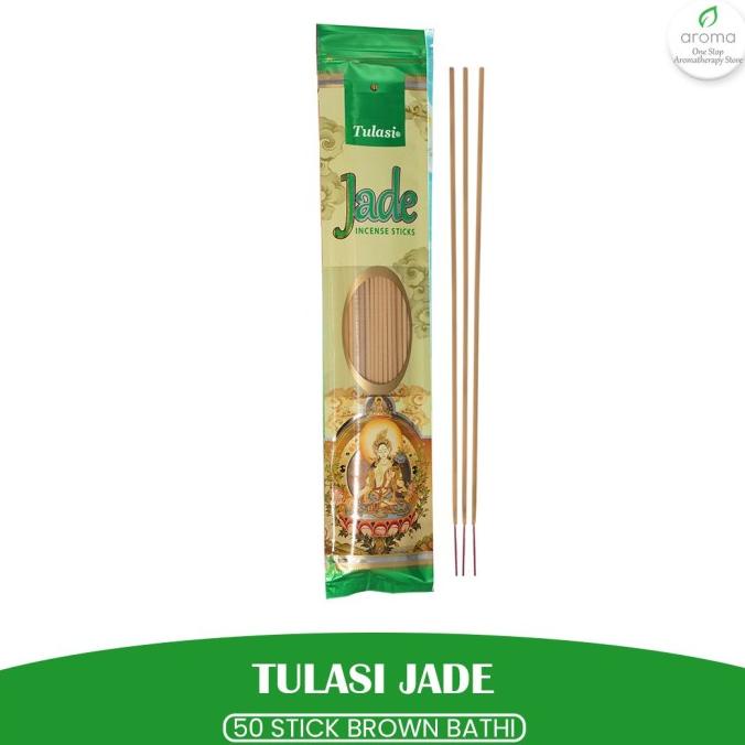 Kualitas terbaik] Dupa India (Aromaterapi) Brown Bathi - Tulasi Jade