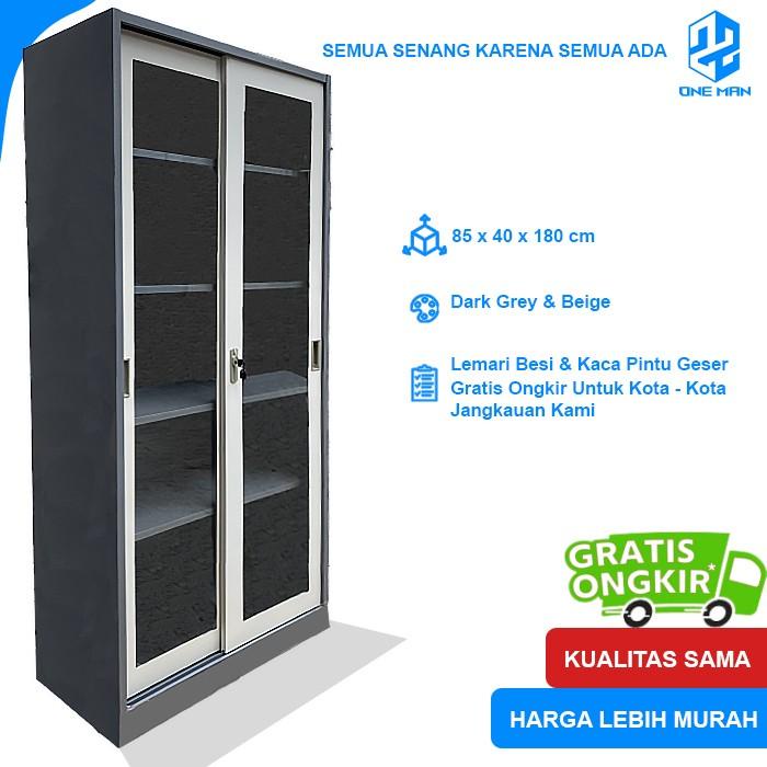 

(Luarkota) Lemari Besi Kantor Lemari Besi Arsip Lemari Sliding Kaca