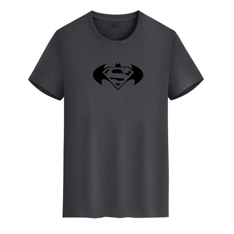 Baju Kaos Pria Batmen Superman Kaos Oblong Cowok Lengan Pendek Atasan Lelaki Dewasa Cod