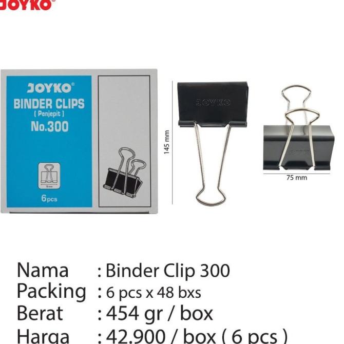 

Binder Clip 300 Joyko hqu01