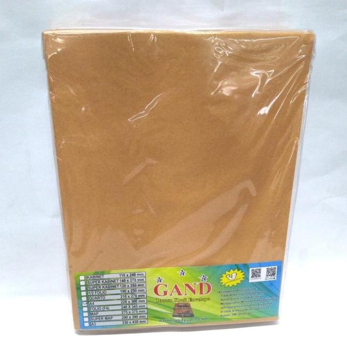 

GAND AMPLOP COKELAT ISI 100 PCS UKURAN A4 hqu01