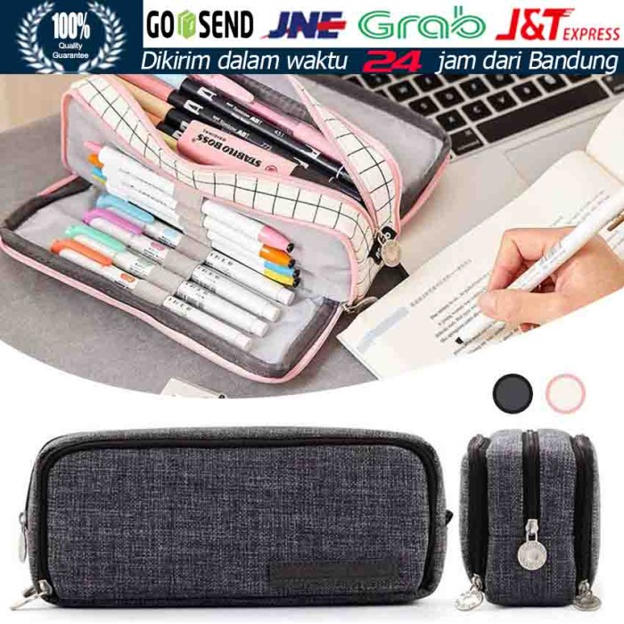 

Aurealiamall Kotak Pencil Pouch Organizer Jumbo Tempat Pensil Penyimpanan Besar