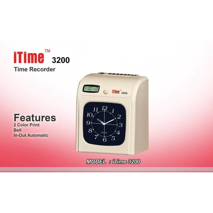 BEST QUALTY Mesin Absen Absensi CekLok manual Itime 3200