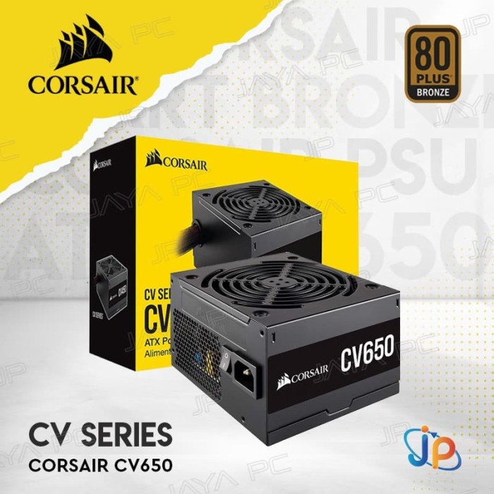 Corsair CV650 650Watt PSU/ Power Supply 650W 80 Plus Bronze