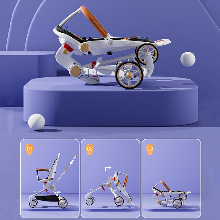 Magic Stroler Bayi Lipat Travelling Kereta Dorong Bayi Flybb Magic Stroller