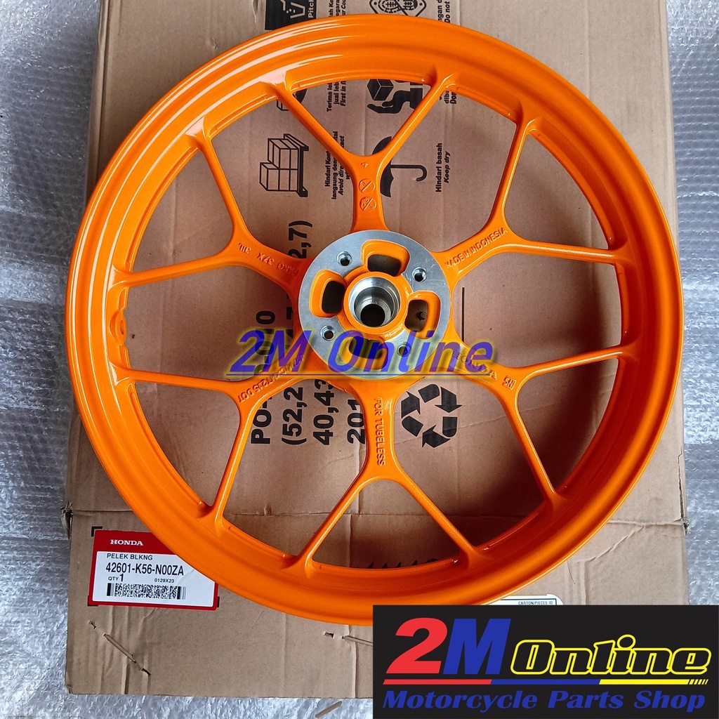 42601K56N00ZA Velg CW Sonic 150R Belakang Orange Ori AHM
