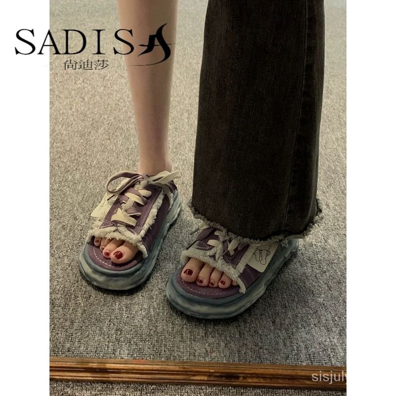 [✅BISA COD] #Sisjuly# Sandal wanita / sandal wanita baru dengan alas tebal / sandal wanita dengan al