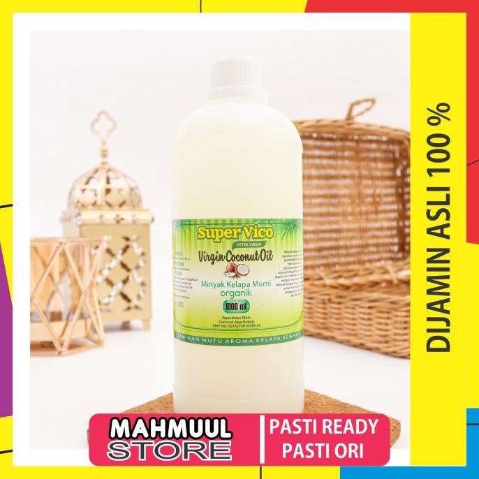 VCO 1 Liter / Virgin Coconut Oil/ Minyak Kelapa Murni / Super Vico