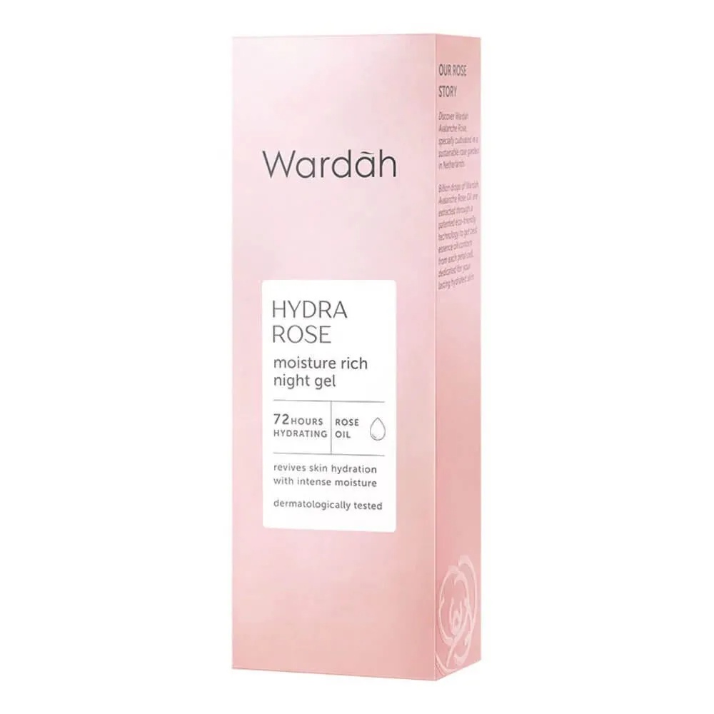 Wardah Hydra Rose Moisture Rich Night Gel | 17 ml