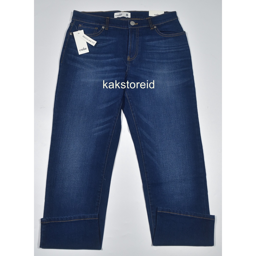 Celana Panjang Pria Jeans COLE Biru Reguler Fit SKD 04