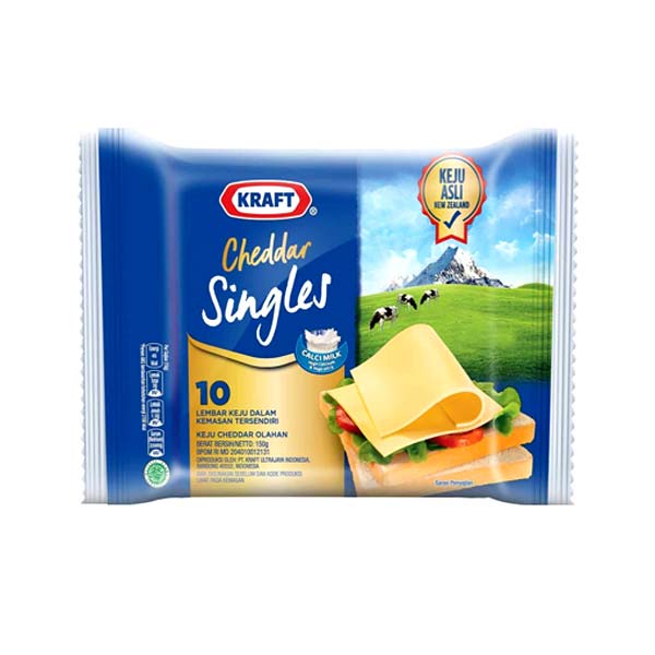 

KRAFT CHEESE SLICE PLAIN 10 PCS - KEJU