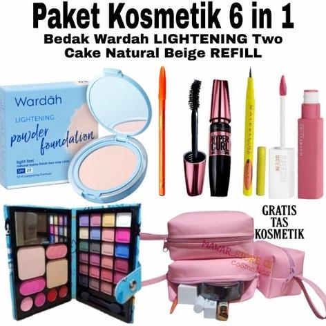 paket Kosmetik Wardah 6 in 1 - Paket Make Up Wardah Set 6 in 1 termurah
