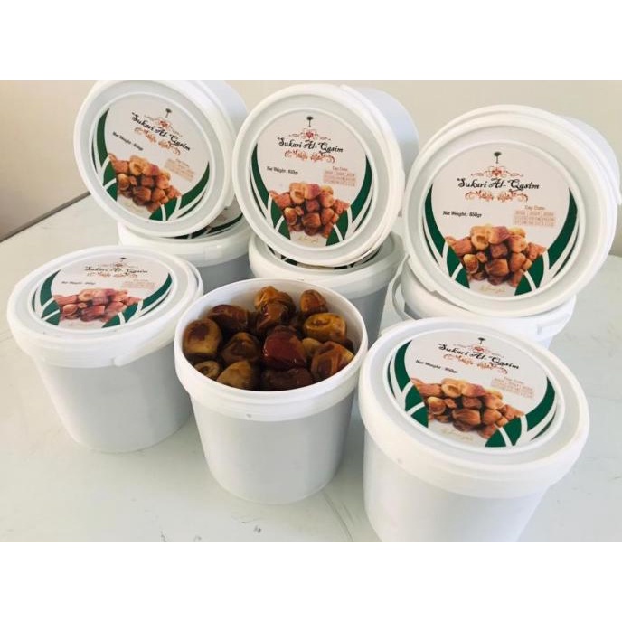 

Produk Unggulan] Kurma sukari / Kurma Sukari / Kurma sukari al qassim - Ember 850 g