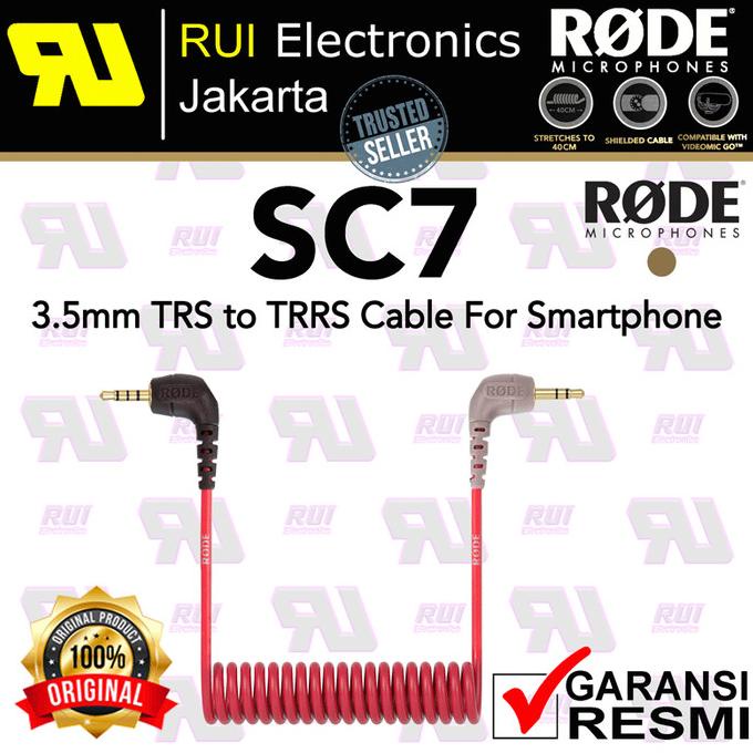 Rode SC7 3.5mm TRS to TRRS Patch Cable