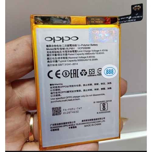 Battery Batere Batre Baterai Mcom Oppo A74 4G BLP851