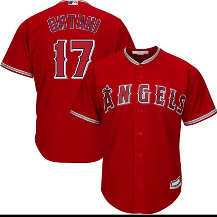 Jersa Jersey Mlb Baseball Angels Ohtani