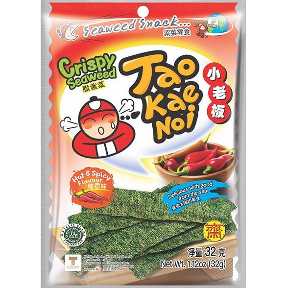 

Tao Kae Noi Crispy Seaweed Hot & Spicy Flavour 32 G