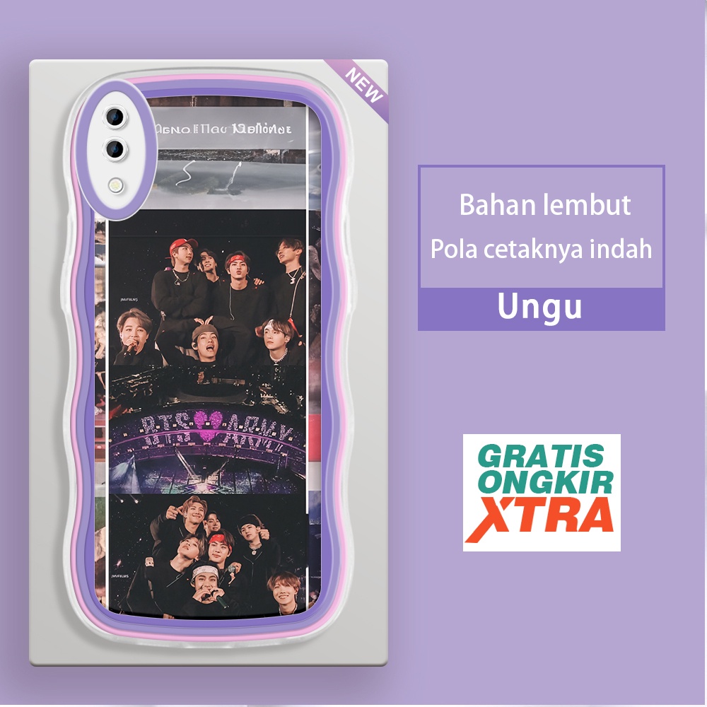 Mulia Samsung M02 M11 M12 M22 M32 M10 M21 M30S M23 5G Casing Ponsel  Pola Konser BTS ARMY  warna-war