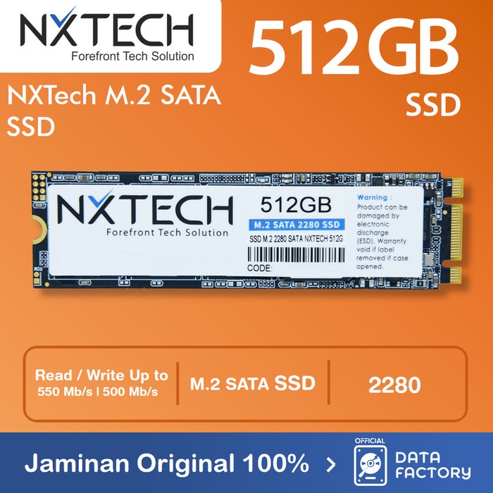 SSD M.2 SATA / M2SATA / M2 SATA 512GB NXTECH 2280 / 512 GB SSD / RESMI