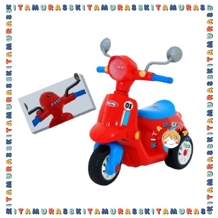 Mainan Anak Motor Vespa Keren Lucu - Nibike Shp Toys - Shp 691