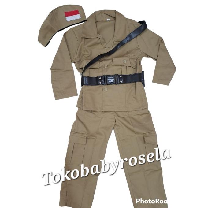Baju Karnaval Pahlawan Nasional anak laki laki/Kostum Bung Tomo