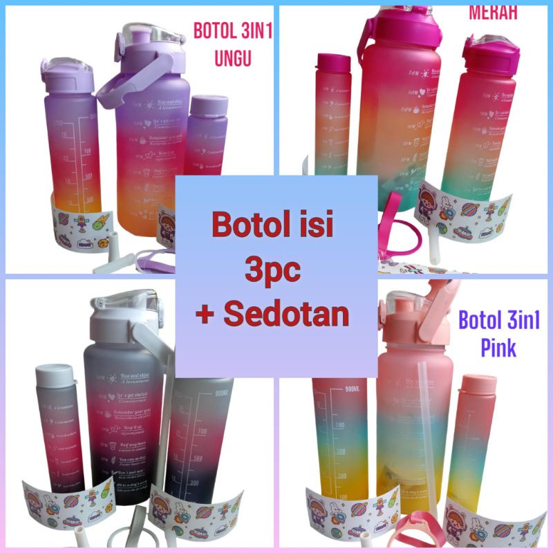 BOTOL MINUM VIRAL BERANAK BOTOL VIRAL 3IN1 COD