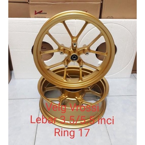 SALE Velg double disc R25 & MT25 Velg Rossi double disc yamaha R25 & MT25 tapak lebar 3.5inc 5.5inc 