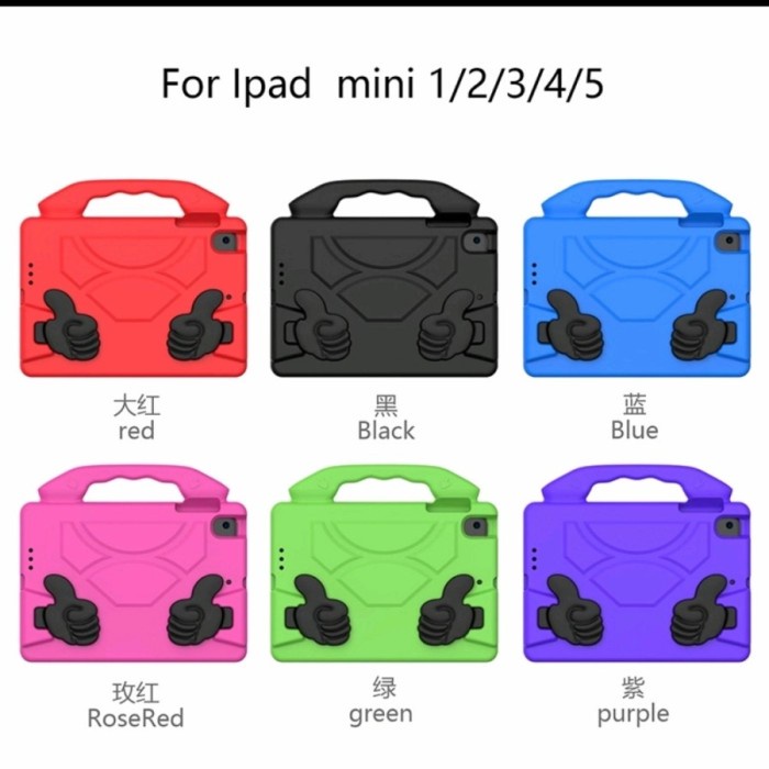 Terlaris Case Standing Ipad Mini 1/2/3/4/5 Case Jempol Case Robot Anak Anak