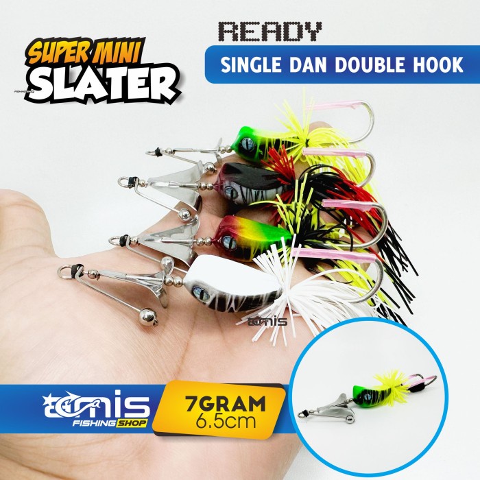 Super Mini Slater Tek Tok Buzz Slash Bait Umpan Casting Gabus Toman