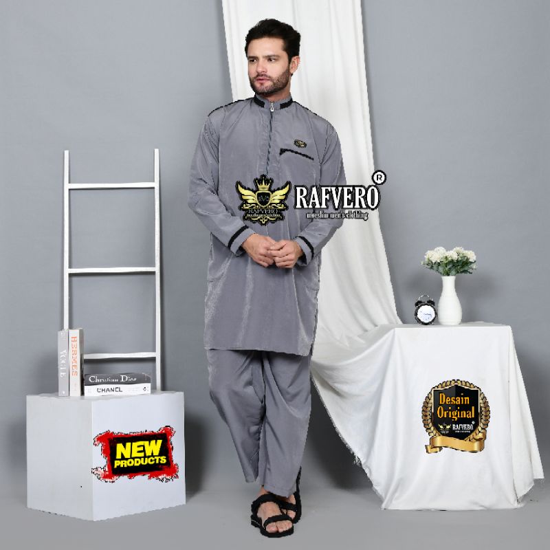 Setelan Baju Muslim Koko Pria Altan ORIGINAL RAFVERO - Baju Muslim pria