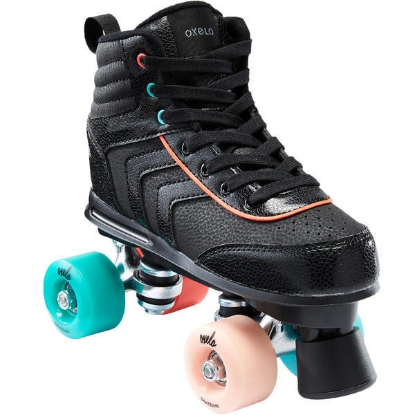 OXELO 100 JR Quad Roller Skates - Black - 8520186