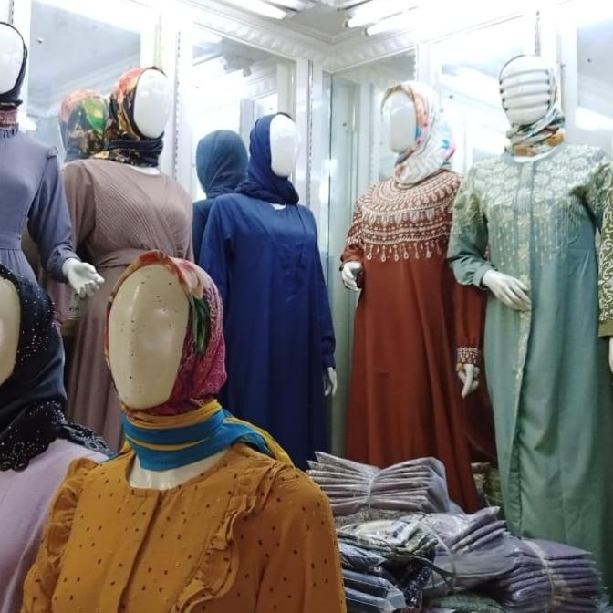 gamis katun toyobo asli terlaris bordir komputer simpel dan mewah