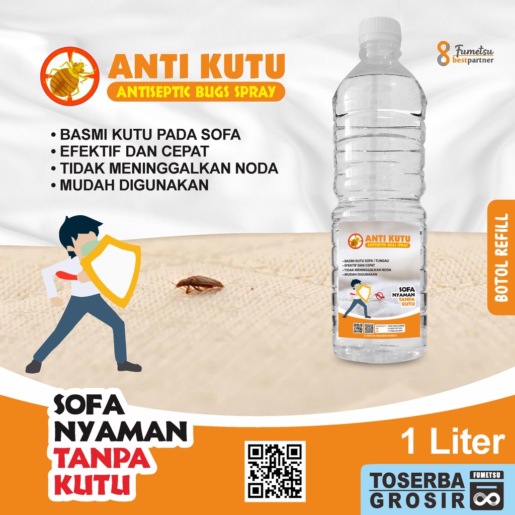 Cairan Obat Pembasmi Anti Kutu Sofa Super Efektif Kemasan 1 Liter