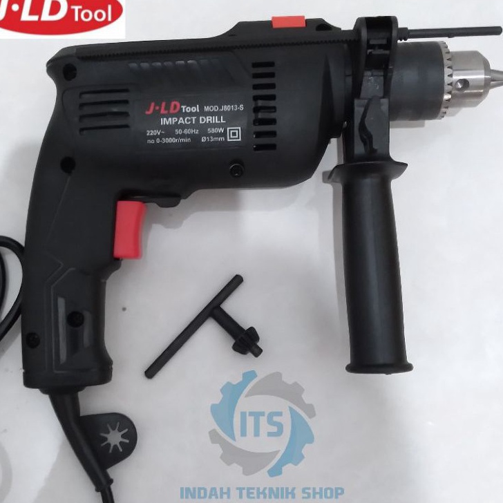 Import ✨Terbaik✨ Promo Mesin Bor 13mm Bor Beton Kayu Besi Tembok Bor Listrik Impact JLD J8013-S 