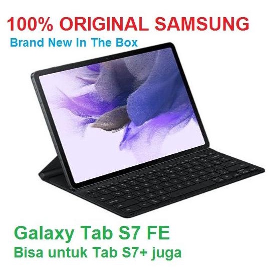 SAMSUNG Book Cover KEYBOARD Slim Galaxy Tab S7 FE S7+ Original